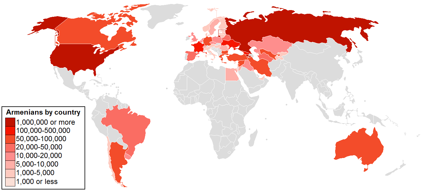 La diaspora arménienne dans le monde